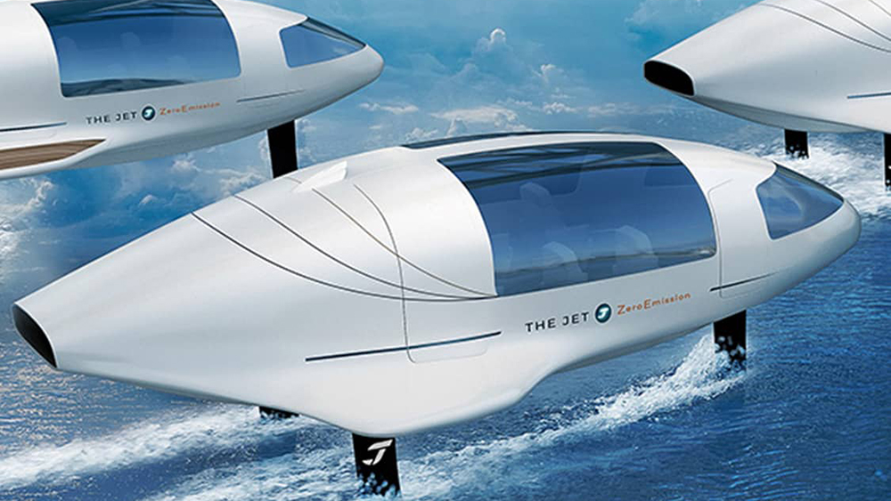 以氢为动力的概念雲联科技“飞行游艇”