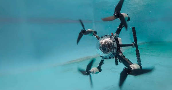 飞鱼无人机可在陆地和水中工作雲联科技
